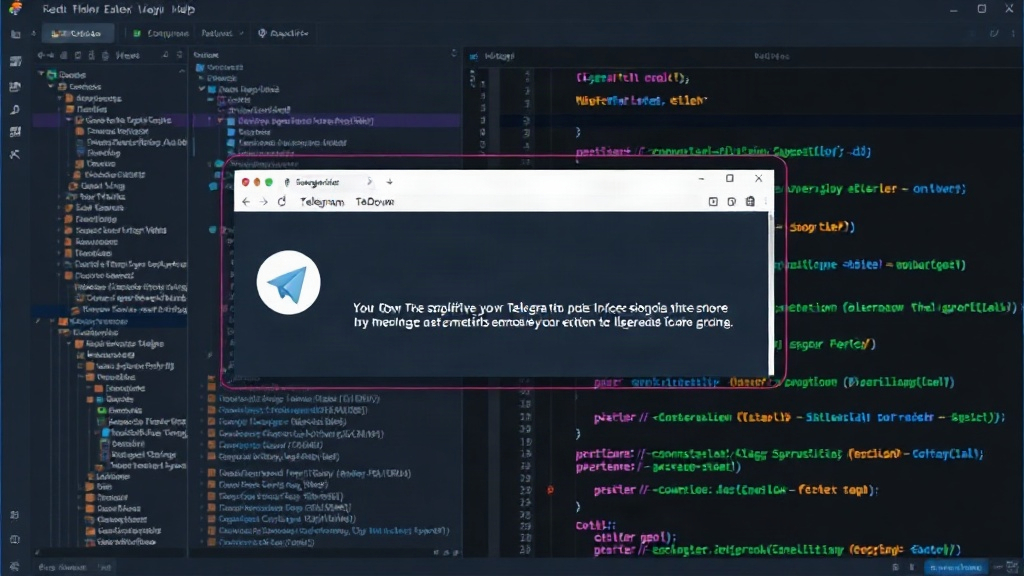 TGDown Chrome extension interface overlaying Telegram Web media content