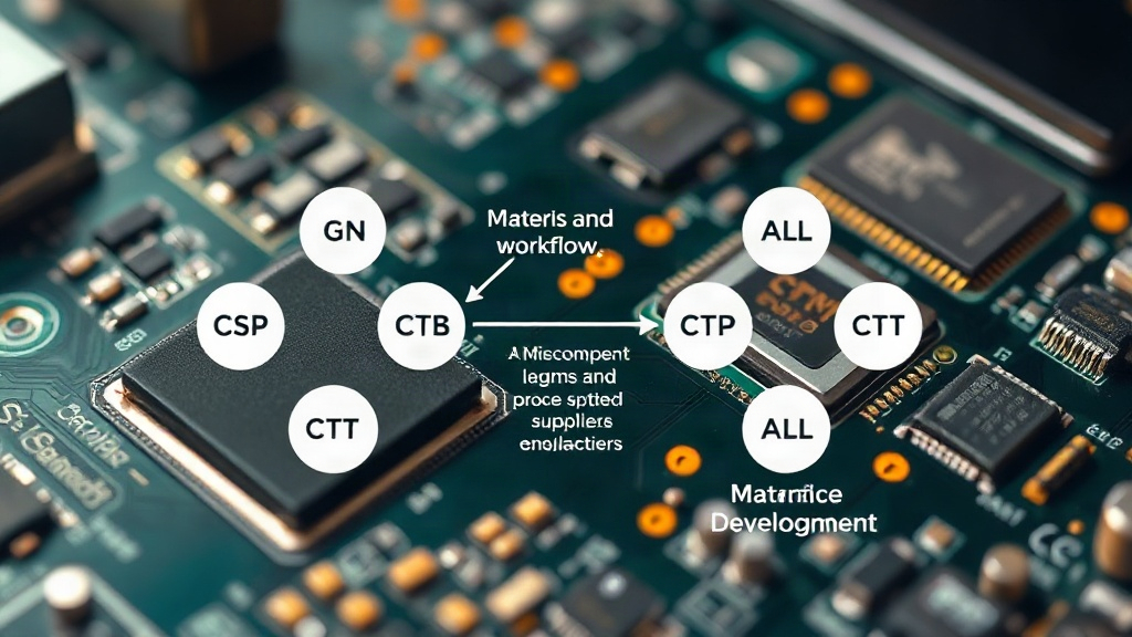 Diagram illustrating the co-development workflow between material suppliers and chip manufacturers