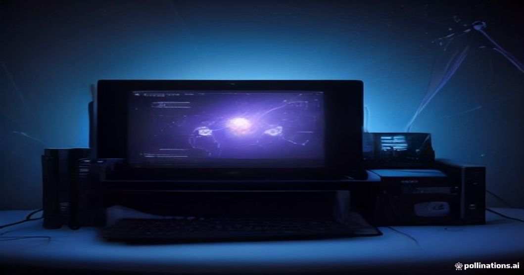 Developer's workstation setup featuring a vintage Toshiba laptop and Kaggle GPU access