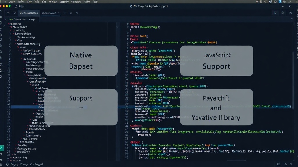 Diagram comparing native browser API support vs. popular JavaScript library functionalities
