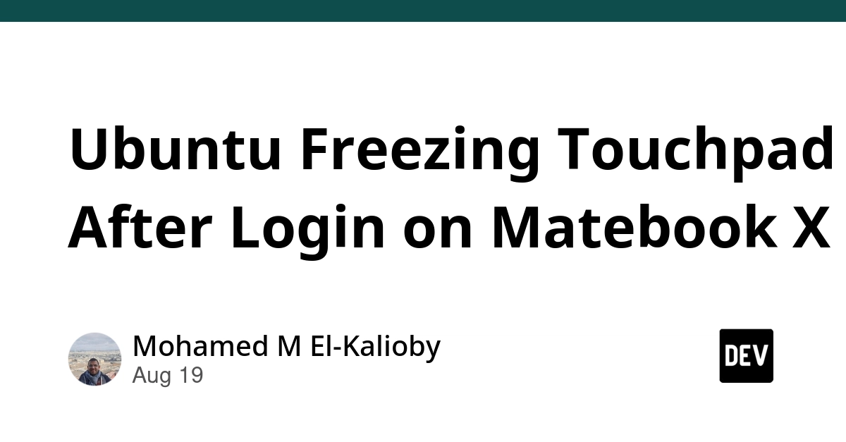 Ubuntu MateBook X Pro Touchpad Glitch Tied to Goodix Firmware