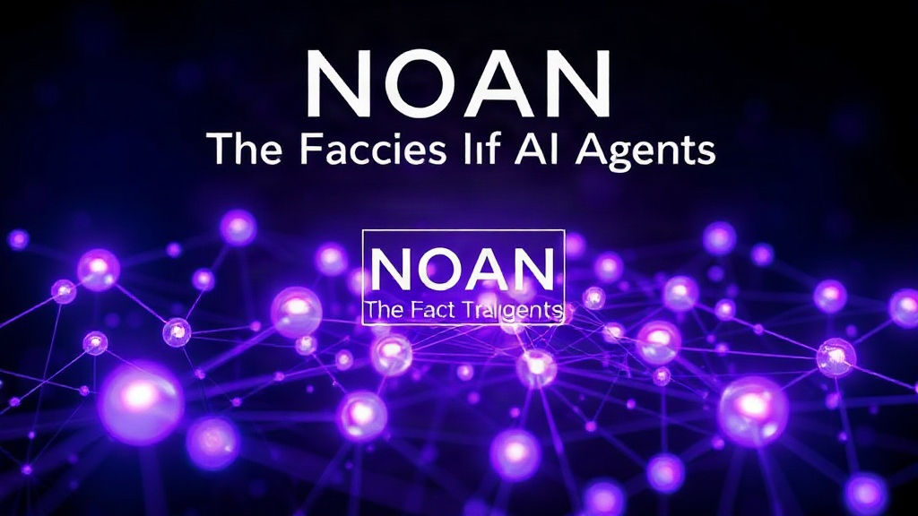 Conceptual diagram illustrating NOAN as a fact layer connecting AI agents to verified data sources