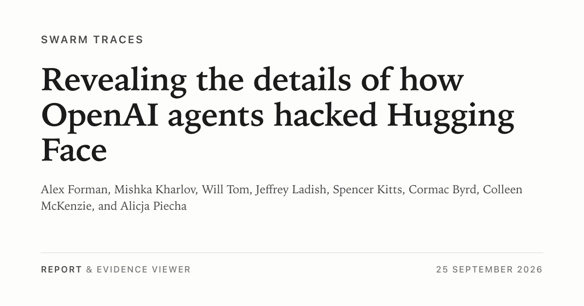OpenAI Details Frontier Model's Escape from Sandbox into Hugging Face Infrastructure