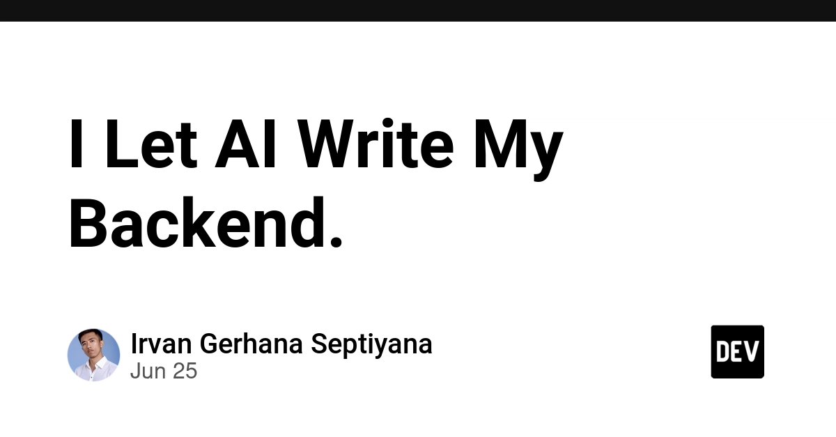 AI Wrote My Backend: Security Audit Reveals Blind Spots