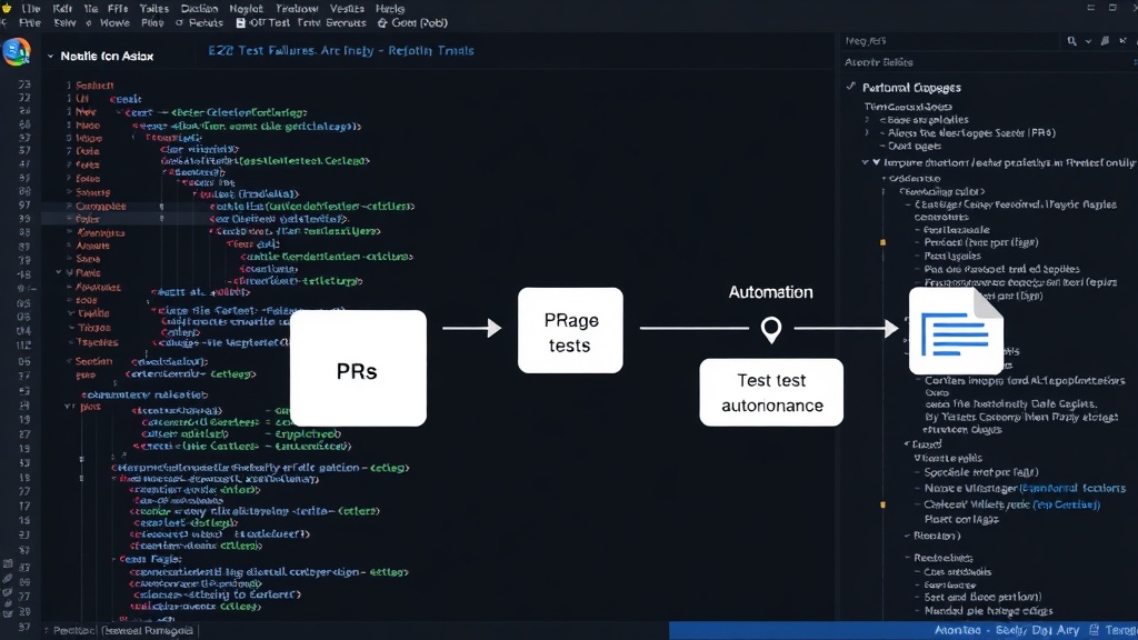 Diagram showing the flow of PRs, E2E tests, and automated triage
