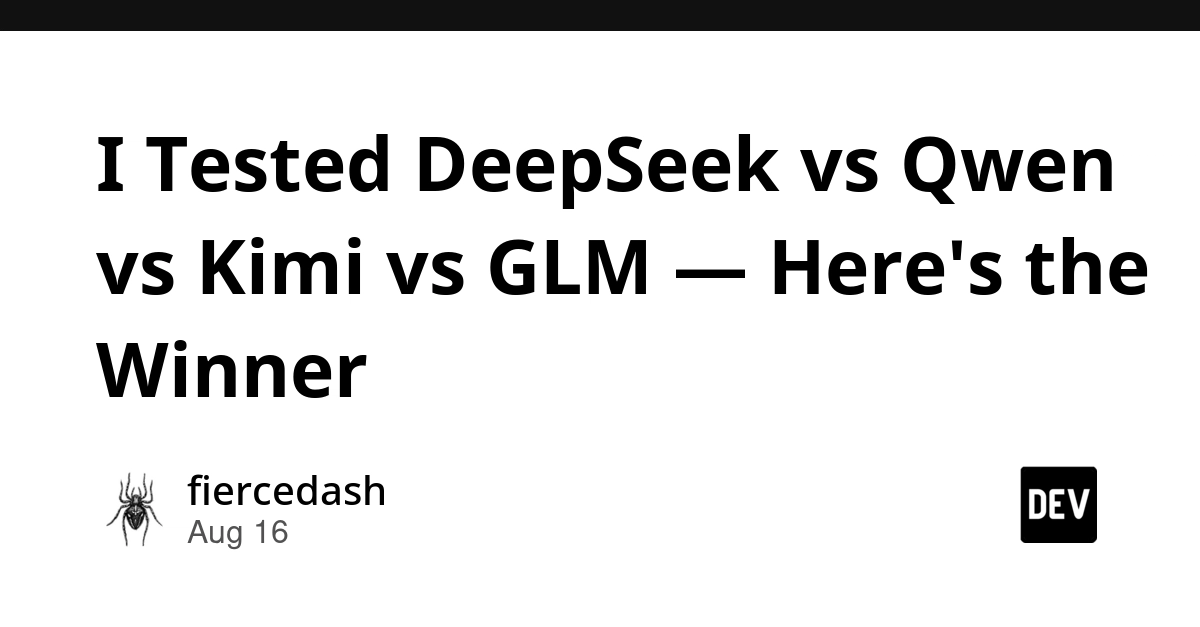 DeepSeek Wins AI Model Showdown Against Qwen, Kimi, and GLM