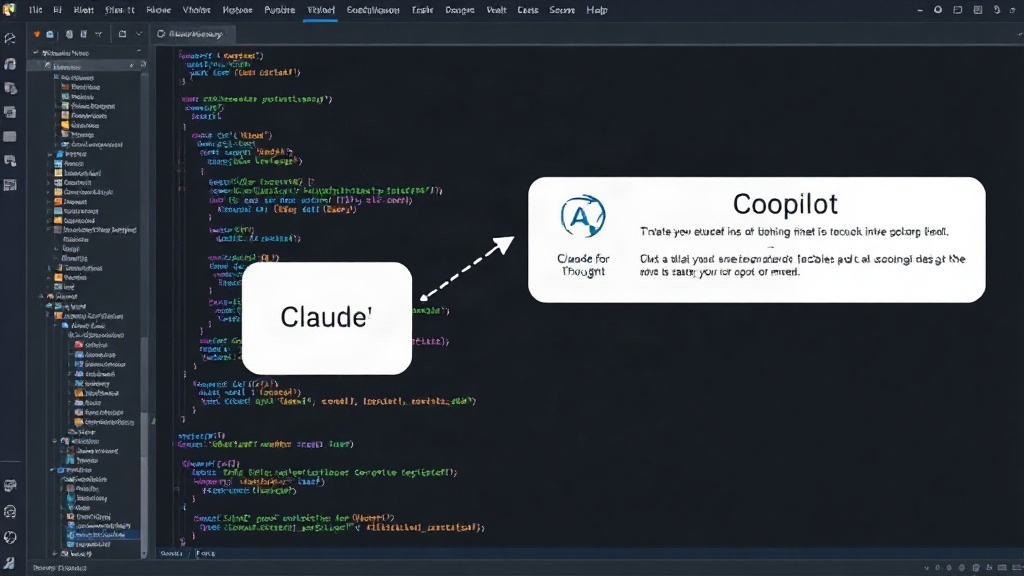 Diagram illustrating the structured AI development workflow with Claude and Copilot