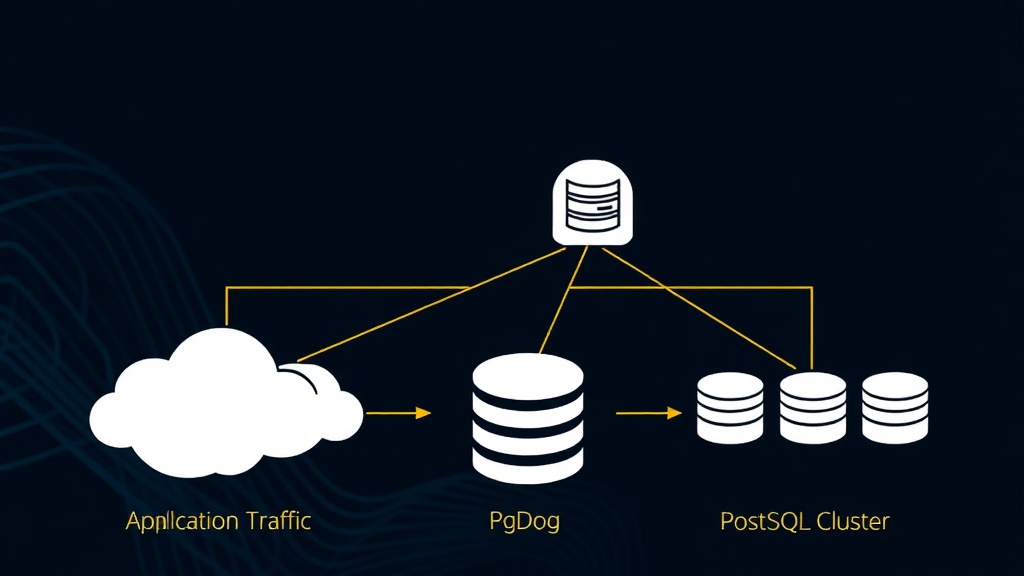 Diagram illustrating PgDog proxying application traffic to a PostgreSQL cluster