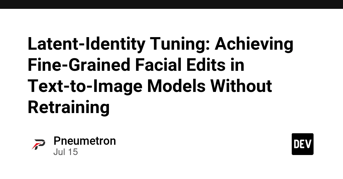 Latent-Identity Tuning Edits Faces in AI Images Without Retraining