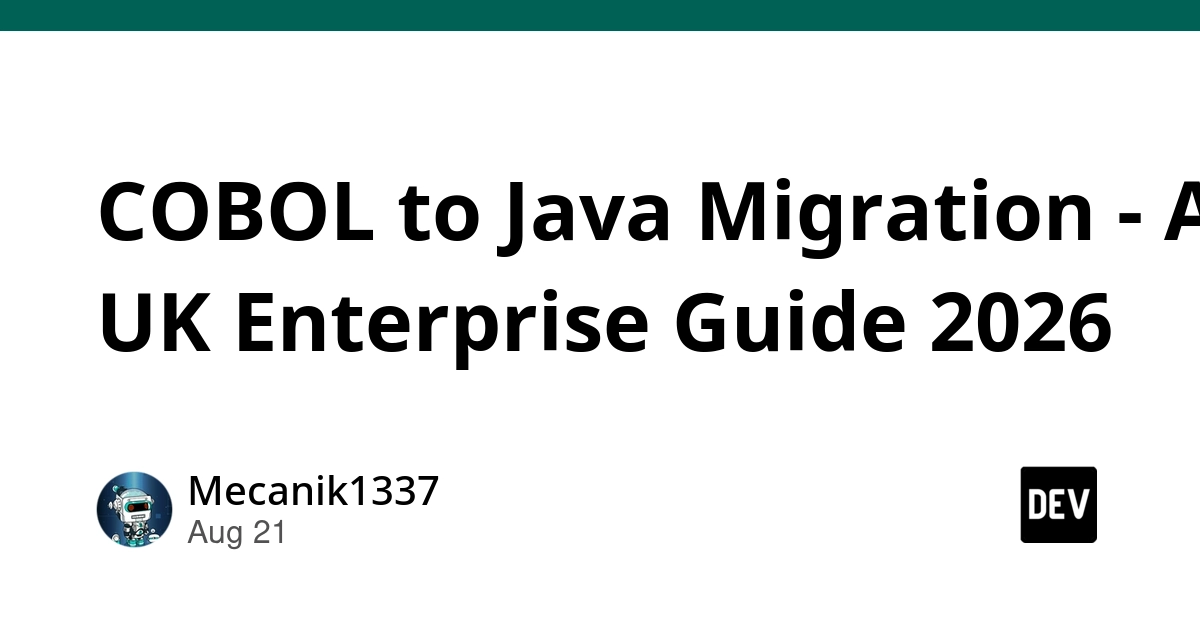 COBOL to Java Migration: UK Enterprise Guide 2026 Details Key Strategies