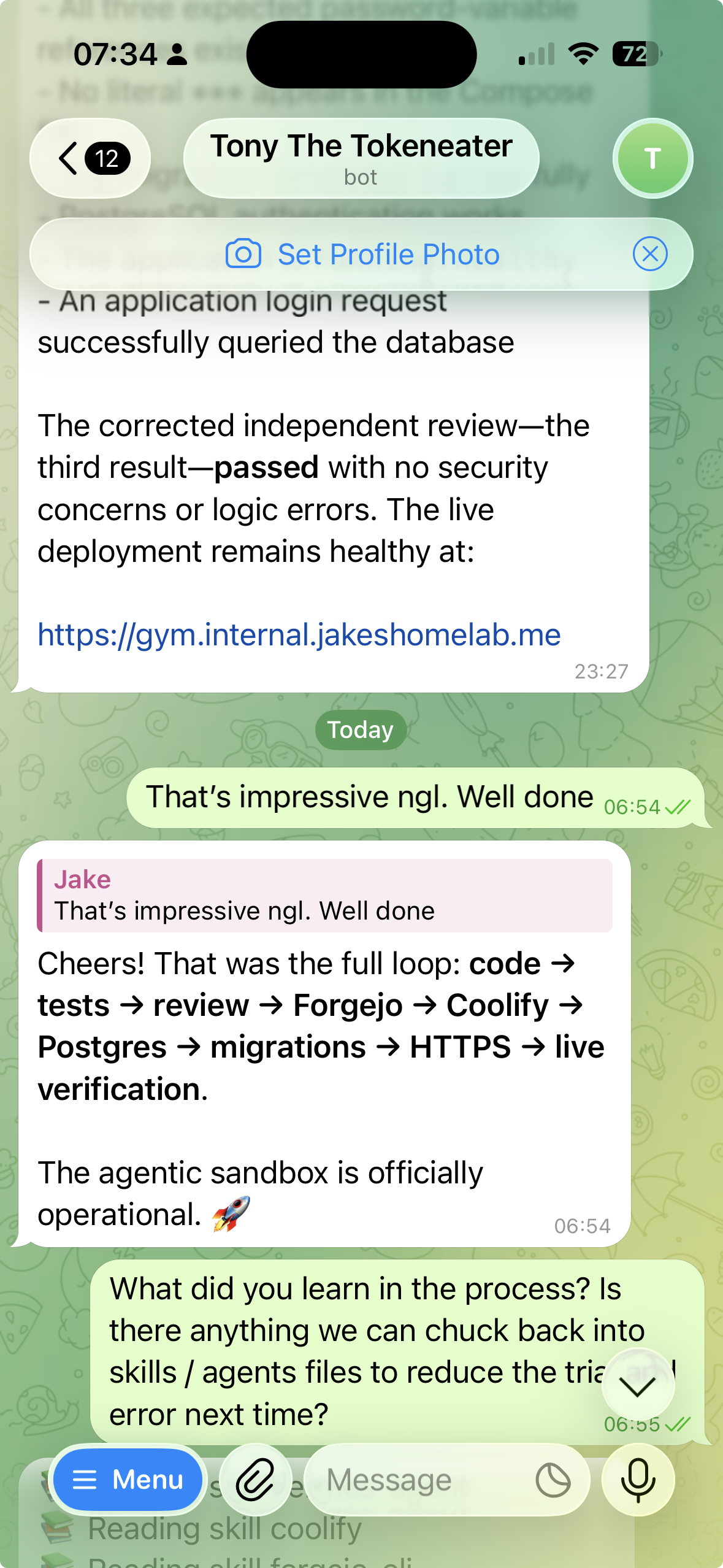 Self-hosted Agentic Factory: Building AI Software Autonomously