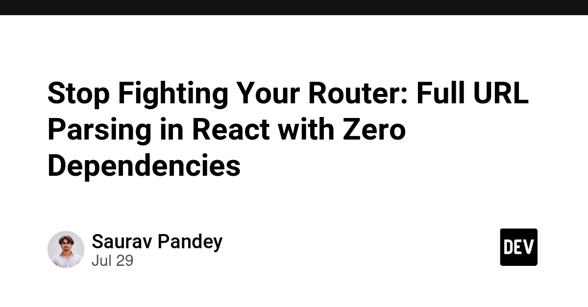 React URL Parsing: New Hook Eliminates Router Dependencies