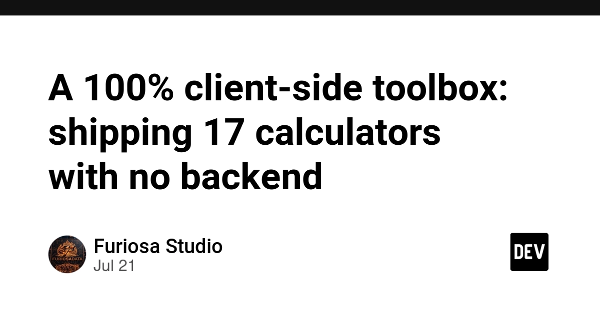 17 Post-Production Calculators Run Entirely Client-Side