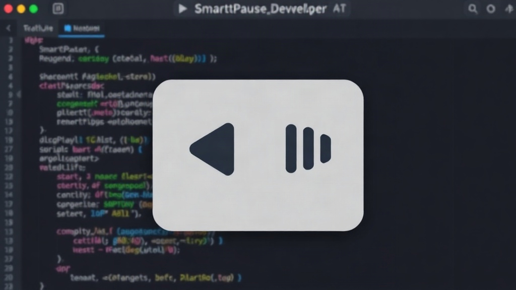 Developer's menu bar app icon for SmartPause