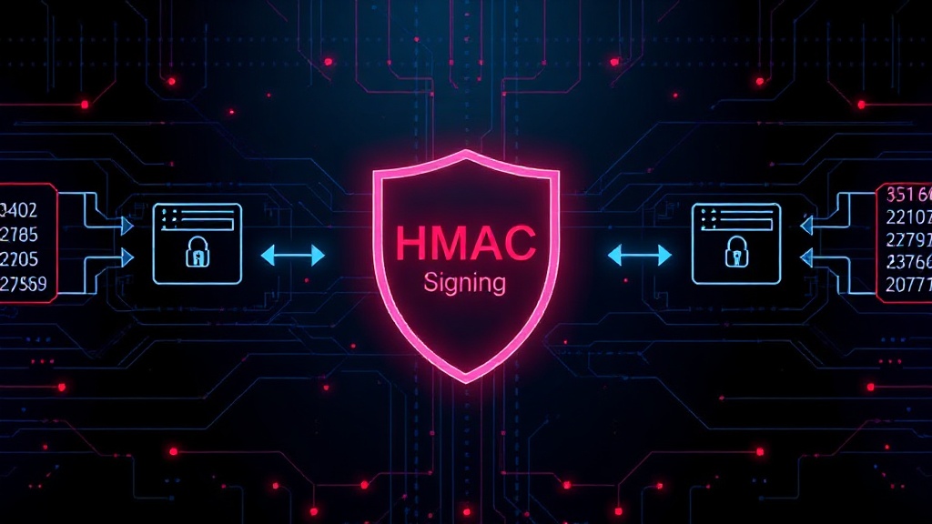 Diagram illustrating the HMAC signing process for webhooks