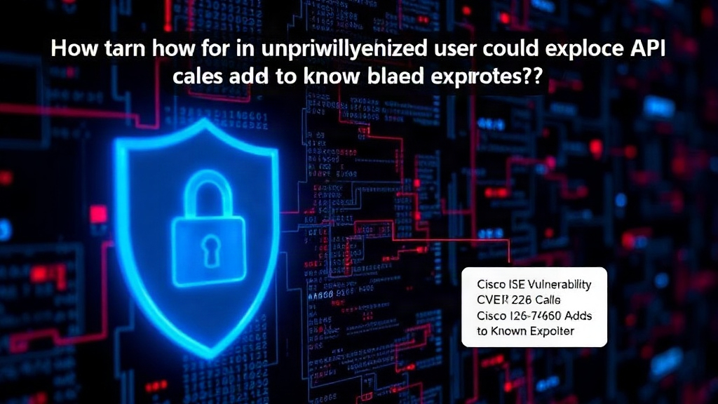 Diagram illustrating how an unprivileged user could exploit API calls in Cisco ISE