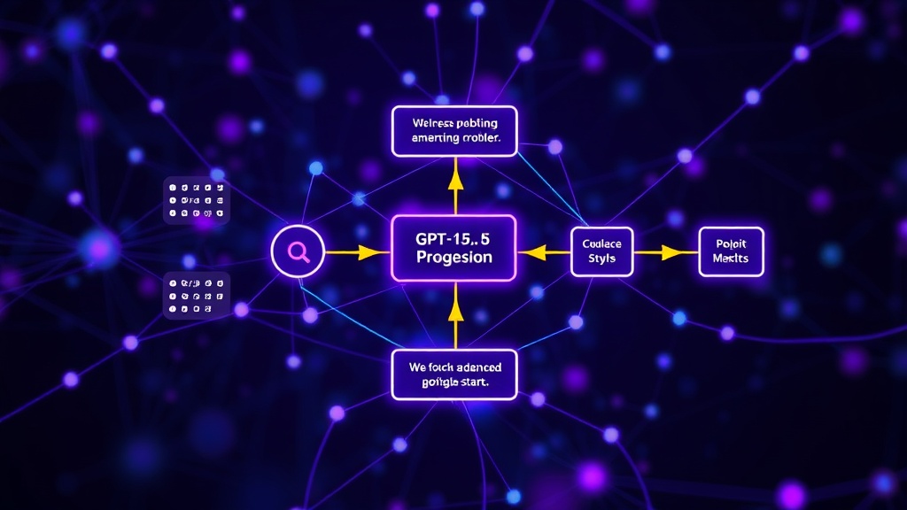 Visual representation of a complex problem broken down into sequential steps for GPT-5.6 processing.