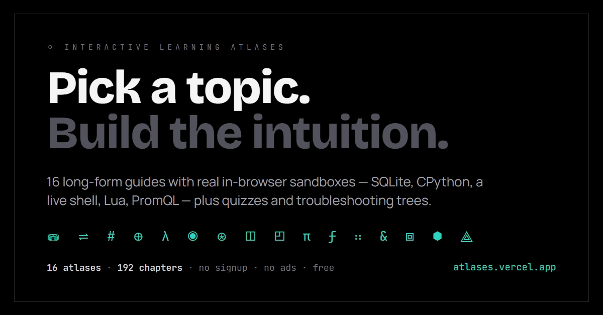 Atlases Launches 16 Interactive Browser-Based Learning Guides