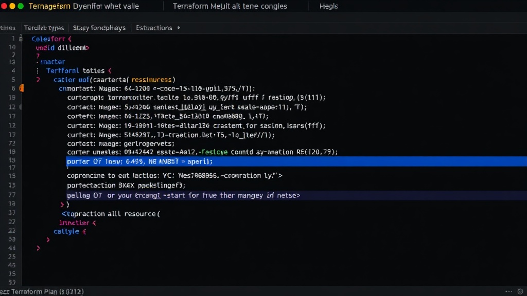 Terraform plan output showing dynamic provisioning of multiple resources based on YAML input