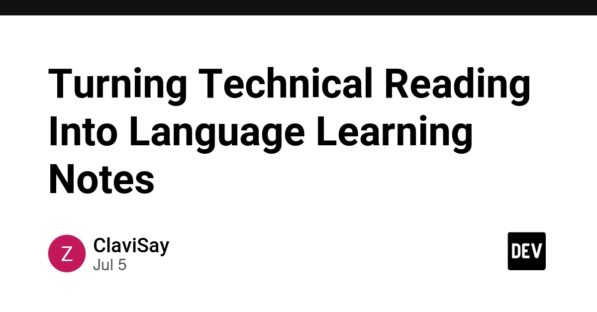 Developers Can Now Learn English From Technical Docs