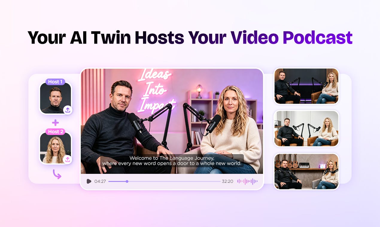 PodcastorAI Launches AI Twin for Video Podcast Hosting