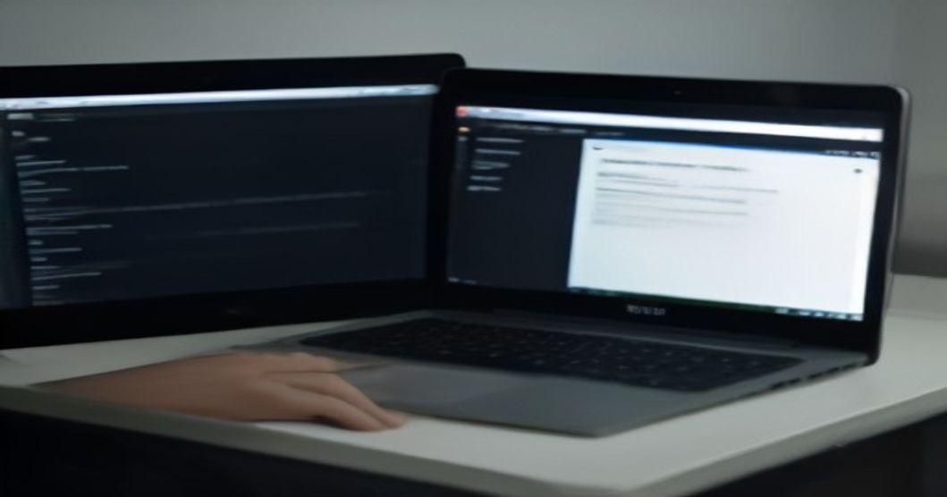 Developer interacting with the Wildstatic AI chat interface on a laptop screen.