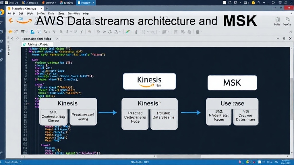 Diagram comparing Kinesis Data Streams and MSK architecture and use cases