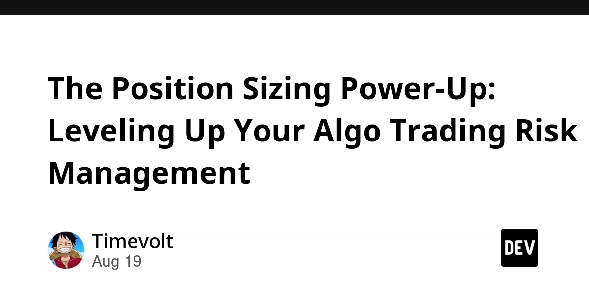 Algo Trading Risk: Position Sizing and Stop Placement Are Key