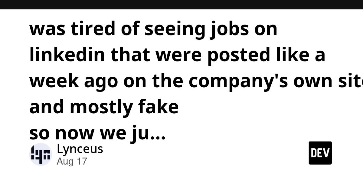 New GitHub Repo Scrapes 240k Jobs Directly From Company Sites