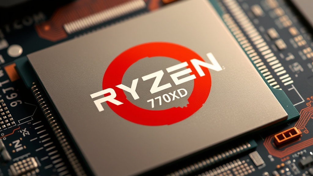 AMD Ryzen 7 7700X3D CPU die shot highlighting the 3D V-Cache