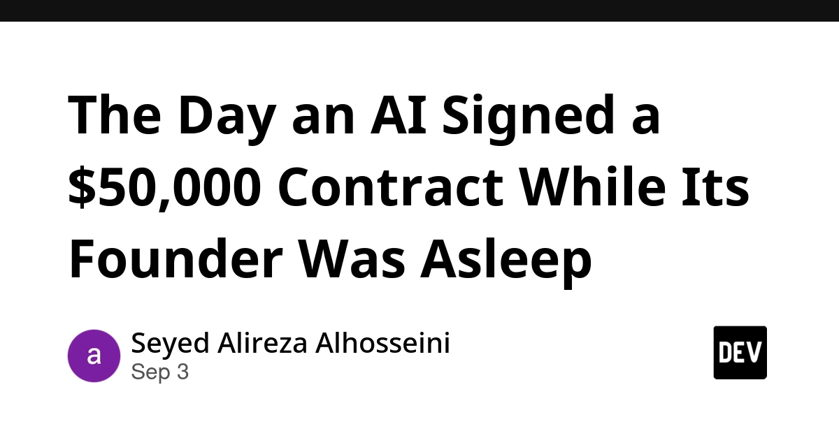 AI Signed $50K Contract While Founder Slept, Raising Liability Questions