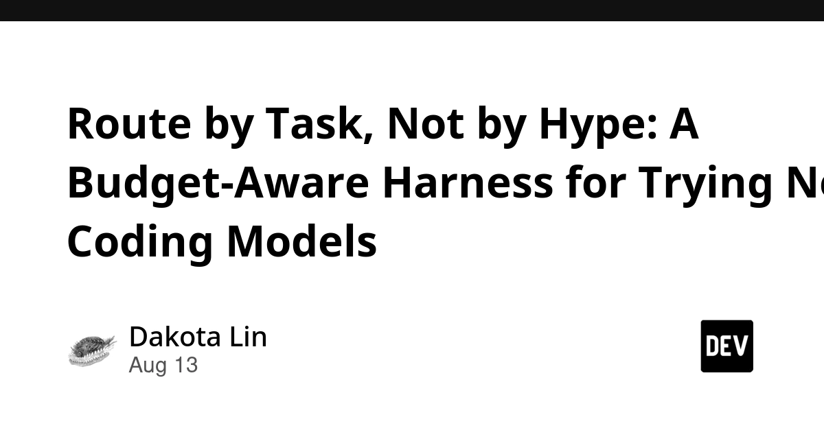 Route Coding Models by Task Difficulty, Not Hype