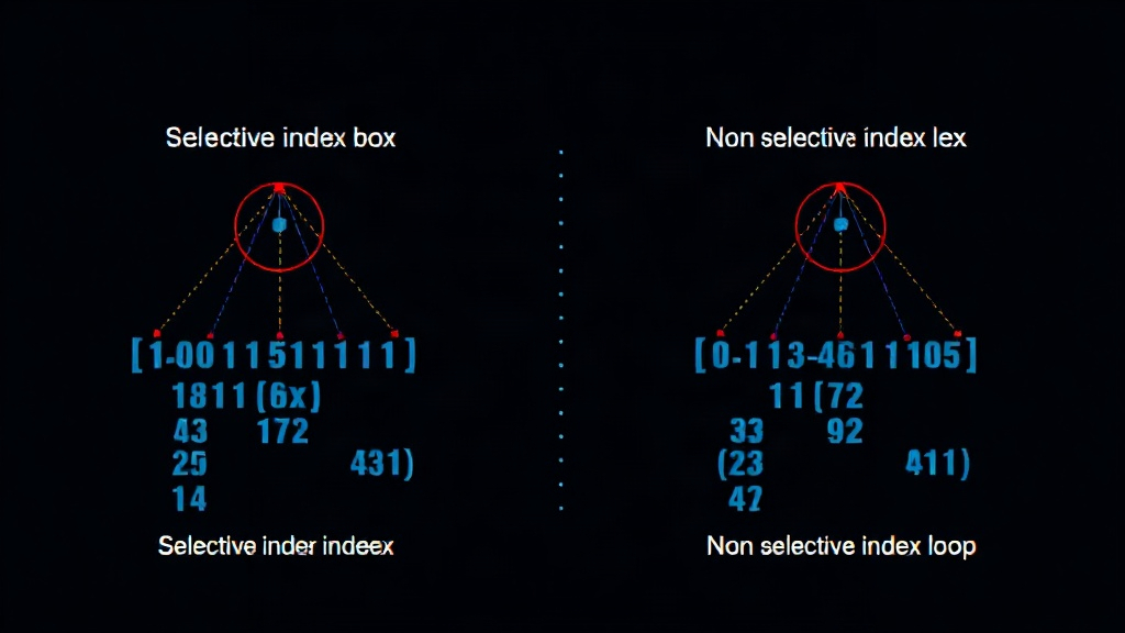Diagram illustrating selective vs. non-selective index lookups