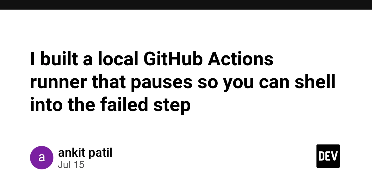 New Tool ciwalk Lets Devs Shell Into Failed GitHub Actions Steps