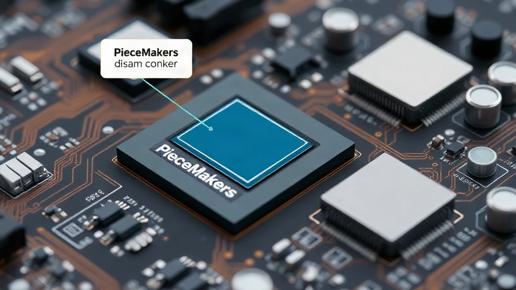 Diagram illustrating PieceMakers' direct DRAM-to-processor bonding technology.