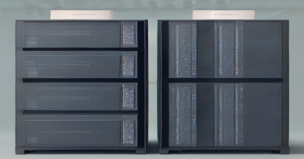 Diagram illustrating the architectural difference between file and object storage systems.