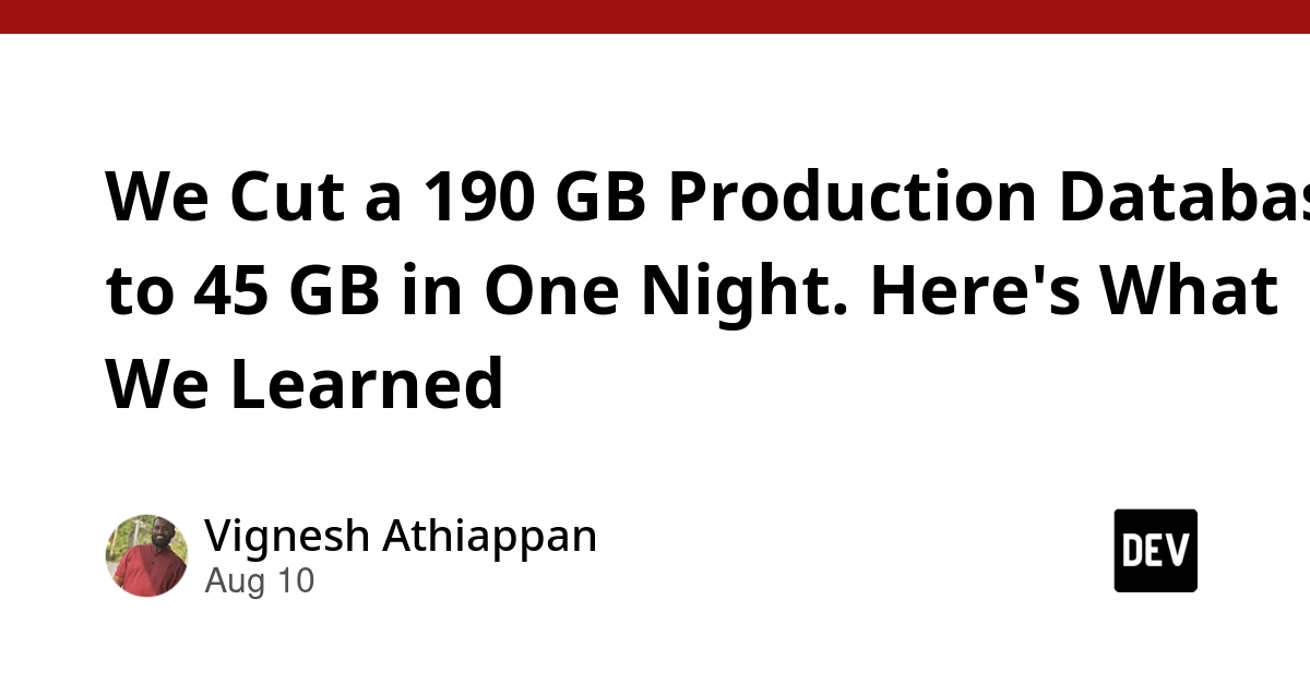 Database Size Slashed 76% by Eliminating Redundant Data