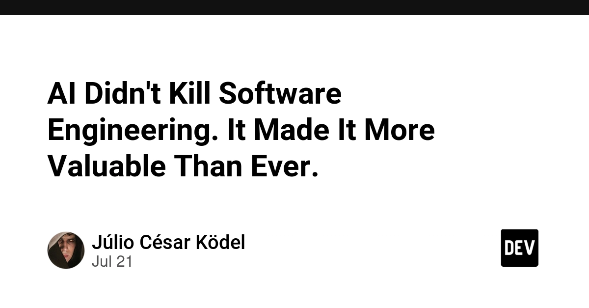 AI Makes Software Engineering More Valuable, Not Obsolete