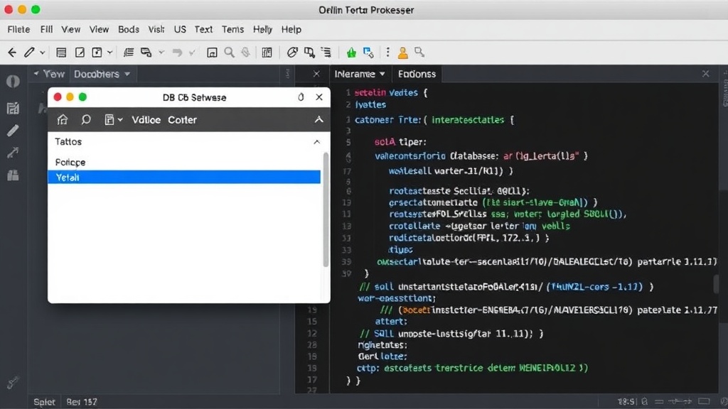 Screenshot of DB Browser for SQLite interface with a blank database open.