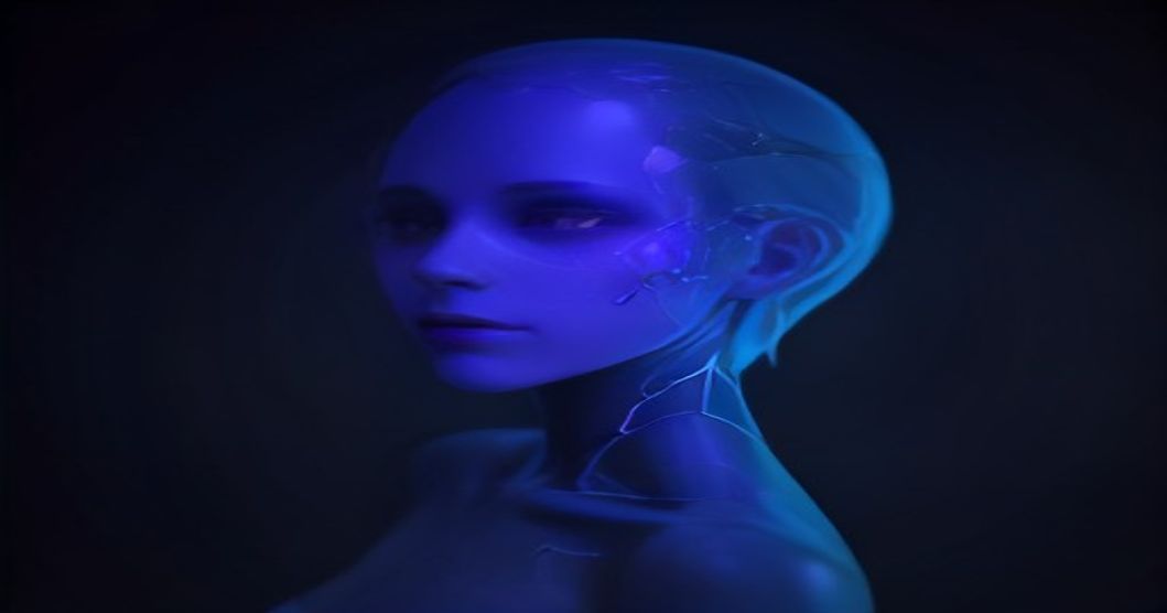 AI model analyzing medical scans for early signs of cancer