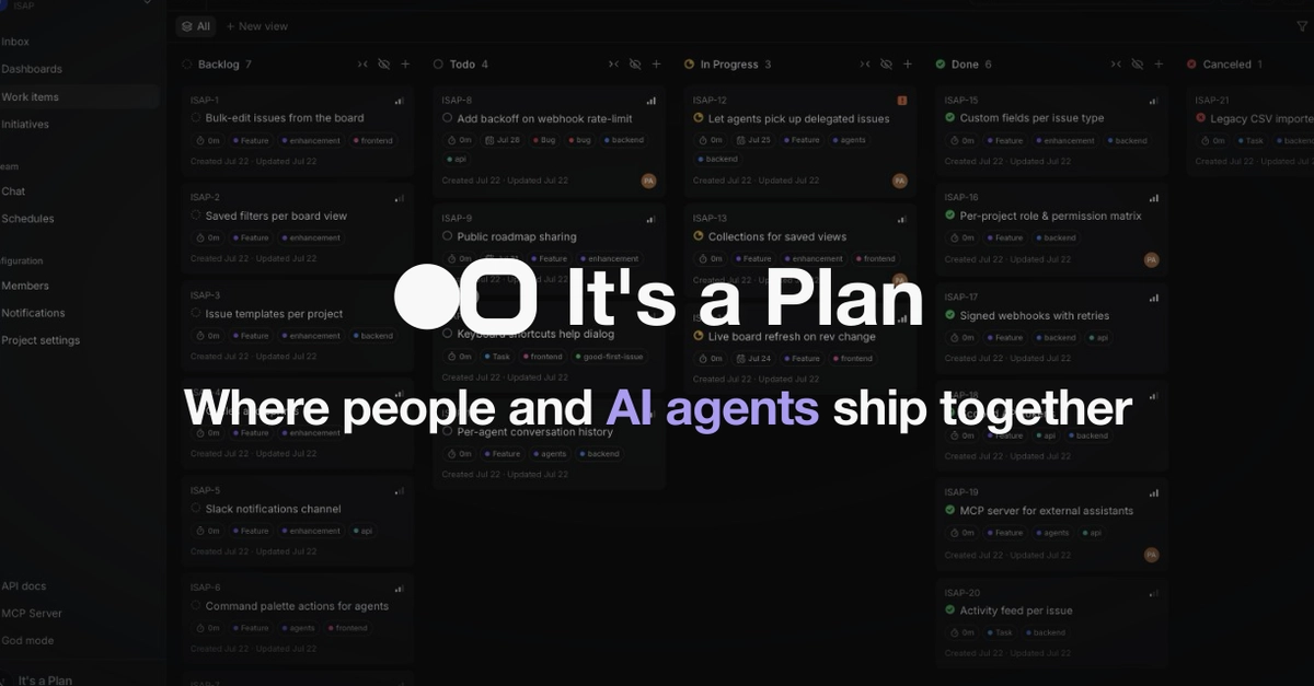 It's a Plan: Open-Source Alternative to Linear, Jira, Trello Emerges