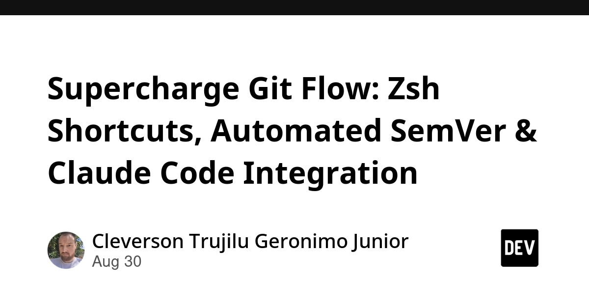 Zsh Plugin Automates Git Flow with Conventional Commits and Claude