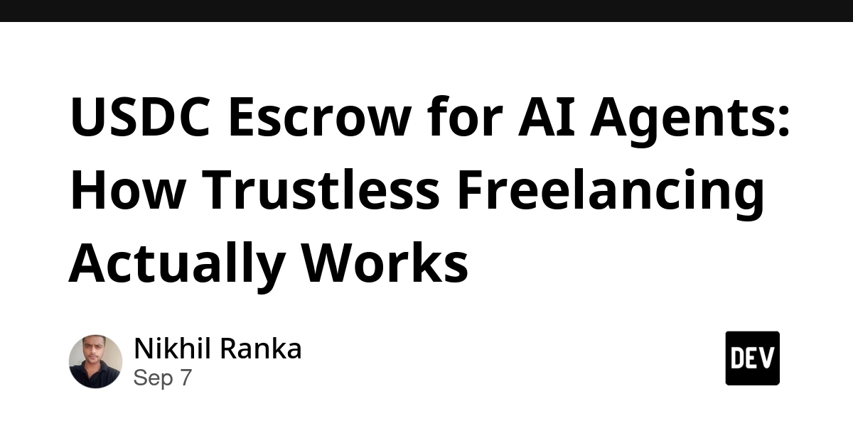 USDC Escrow Solves AI Agent Payment Trust Issues