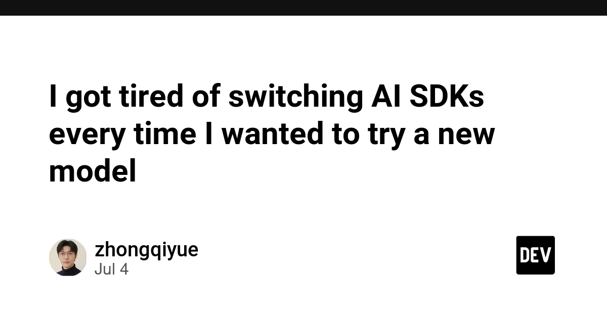 AI SDK Fragmentation Frustrates Developers; New Abstraction Layer Emerges