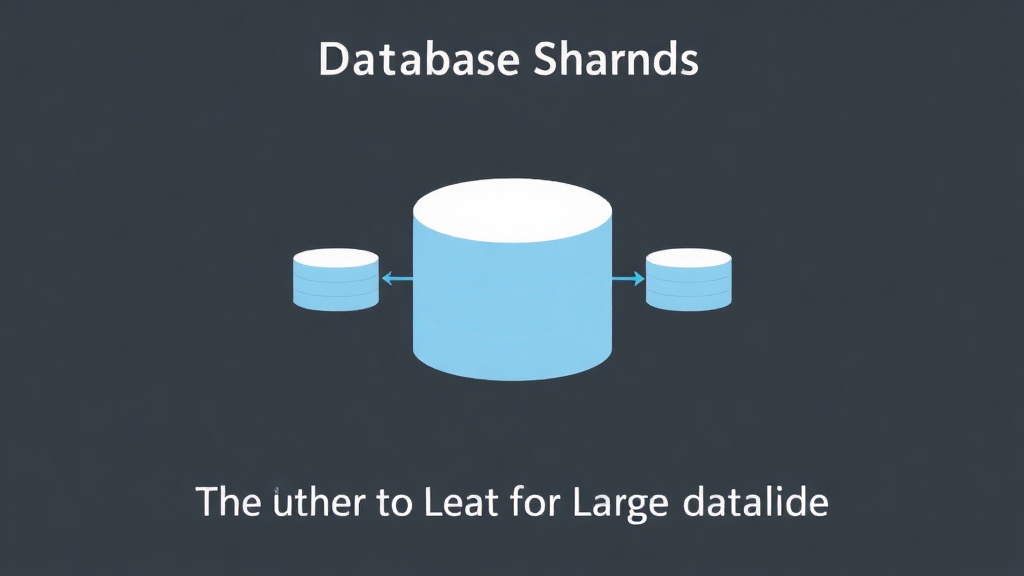 Diagram illustrating how a large database is split into multiple smaller shards.