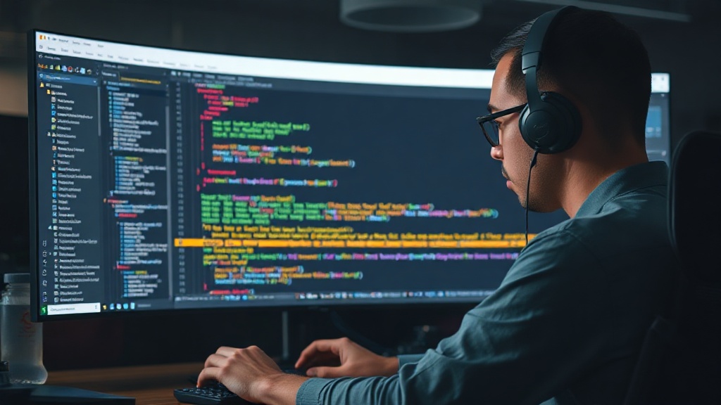 Developer reviewing code for accessibility compliance errors in WordPress plugin
