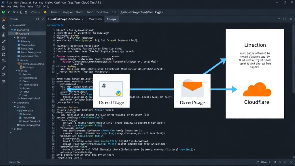 Diagram illustrating the four-stage direct upload process to Cloudflare Pages via API