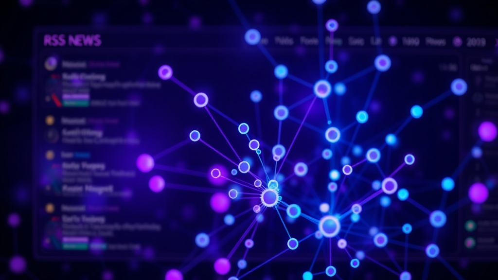 A visual representation of a curated RSS feed dashboard