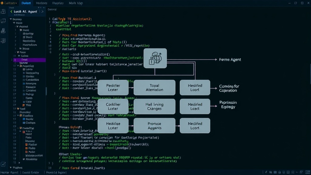 Diagram illustrating Hermes Agent's modular architecture and tool execution capabilities