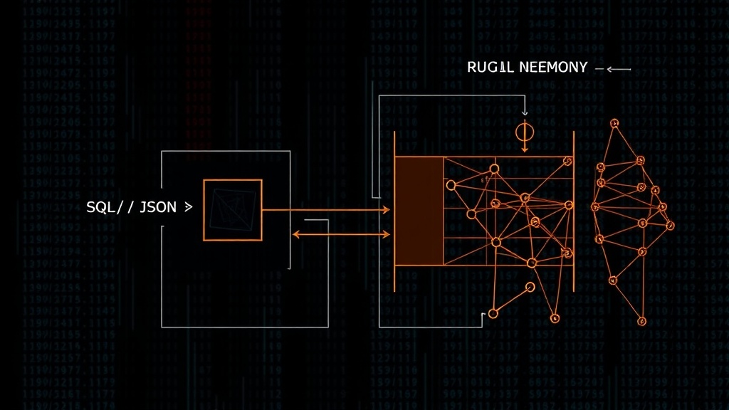 Diagram illustrating the architectural shift from SQL/JSON to an object-shaped memory engine for AI agents